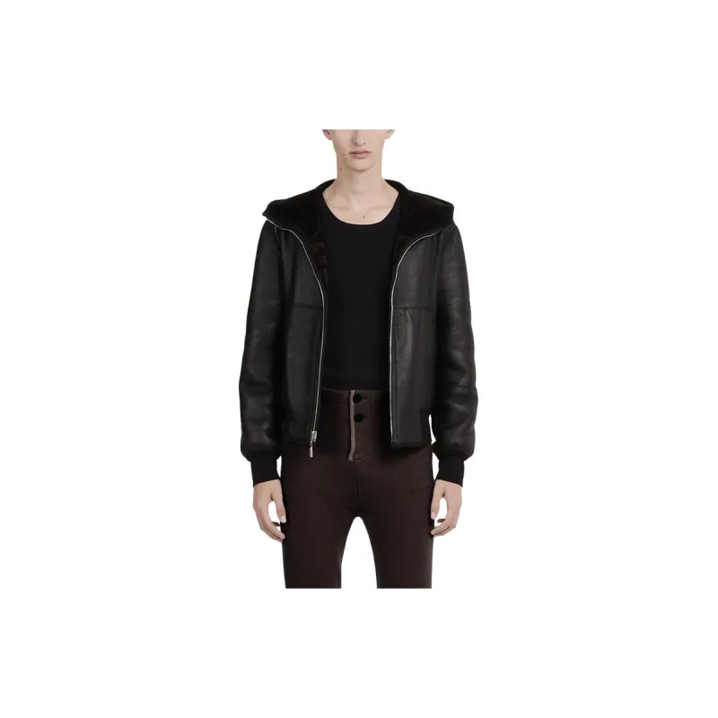 Ferragamo Reversible Sheep-skin Hooded Jacket-4