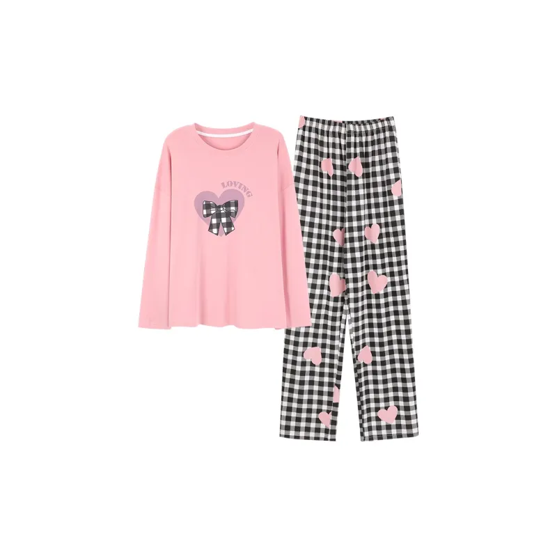 Mulong Family Pajama Set Women's Pink-0
