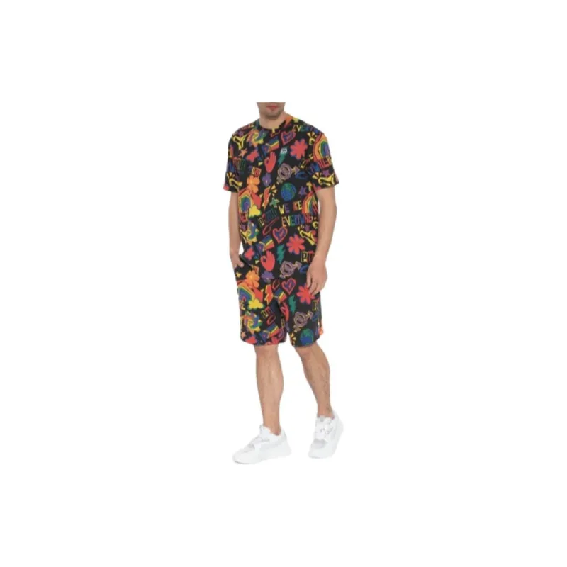 PUMA DOWNTOWN PRIDE AOP 8'' TR Casual Shorts Men's Black-2