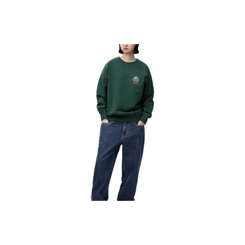 Thisisneverthat SS24 2010 Original Crewneck Sweatshirt Unisex Forest Green-2