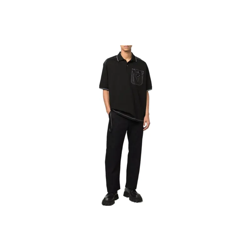 PRADA SS22 Polo Shirt Men's Black-3