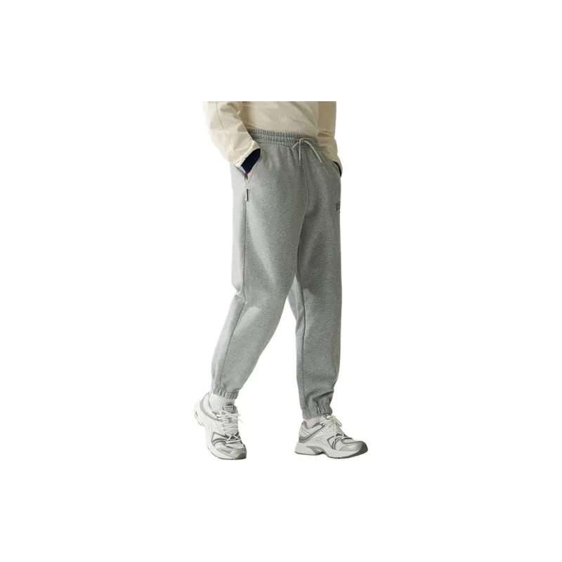 Reebok Knitted Sports Pants Unisex Light Heather Gray-4