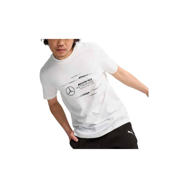 PUMA Mercedes AMG-Petronas F1 SS24 T-Shirt Men's White-4
