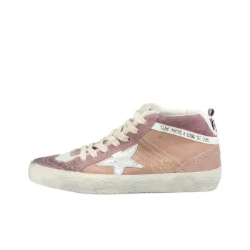 Golden Goose Mid Star Mid Top Skateboard Shoes Women's Pink