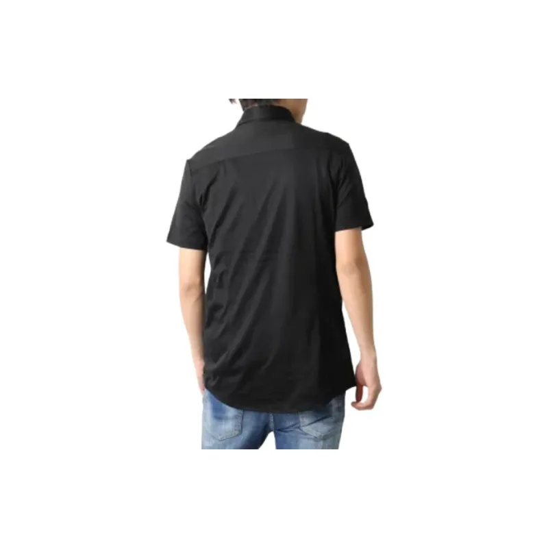 EMPORIO ARMANI Asv Short sleeved Lyocell blend Jersey Shirt-2