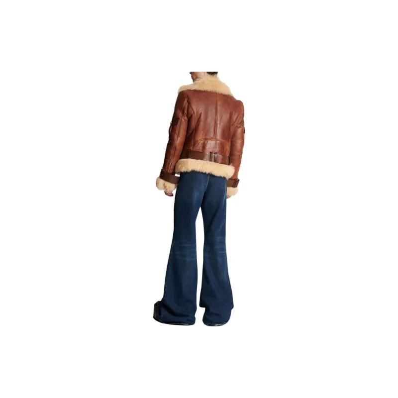 BALMAIN Leather Jackets Men Brown-3