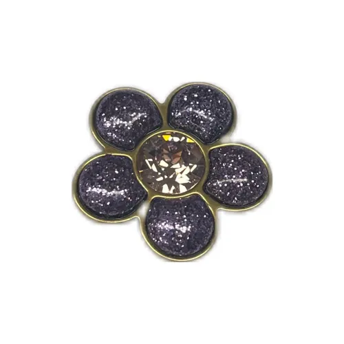 COACH Zinc Alloy Brooches Unisex Purple