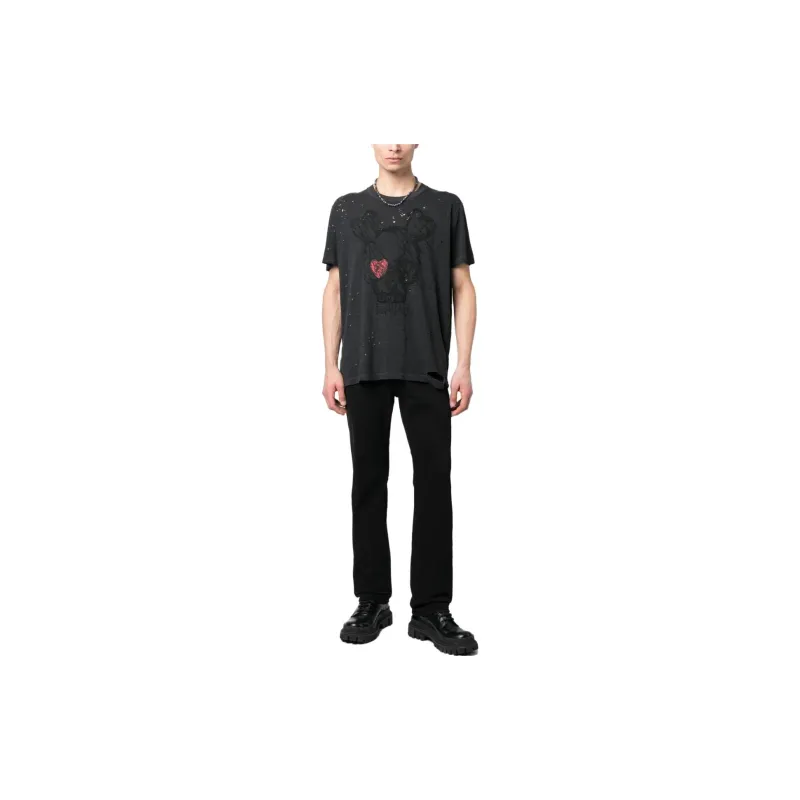 DSQUARED 2 Straight Leg Bootcut Jeans-3