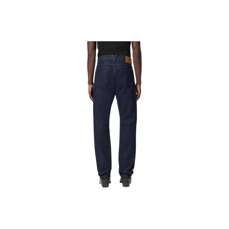 VERSACE Logo Patch Straight Leg Jeans-2