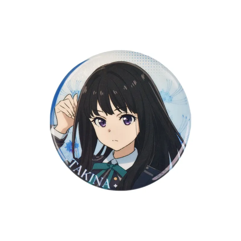 BOOM COMIC Lycoris Recoil Collection  Silver Onion Kanzan Thousand Flowers Takina Inoue Badges-1