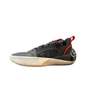 LiNing Full City 12 ENCORE Cushioning Wear Resistant Low Top Basketball Shoes Men's Gray Red