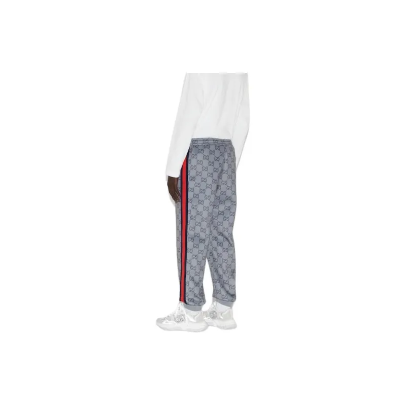 GUCCI FW24 Knitted Sweatpants Men's Gray-2