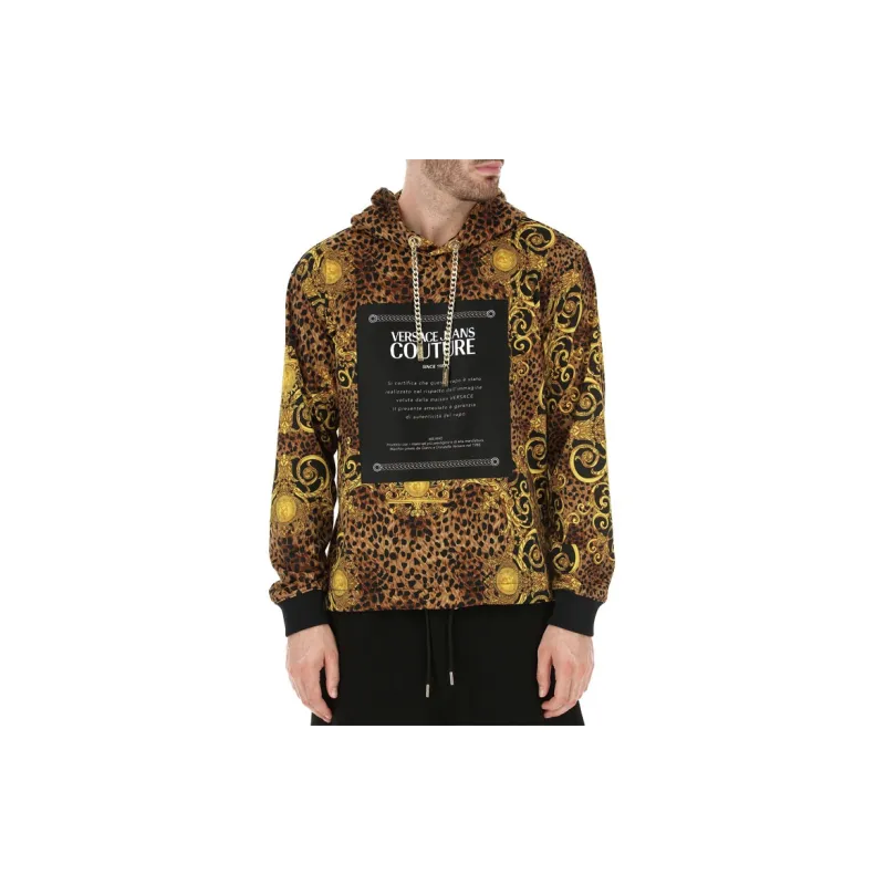 VERSACE JEANS COUTURE Hooded Sweatshirt Men's Black-3