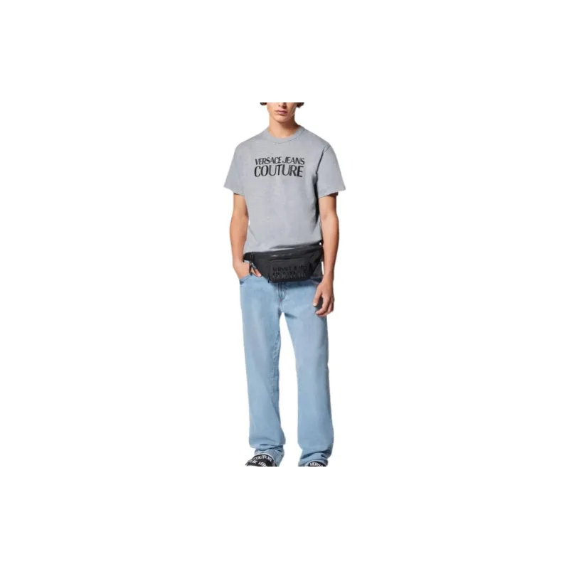 VERSACE JEANS COUTURE T Shirts Men Gray-1