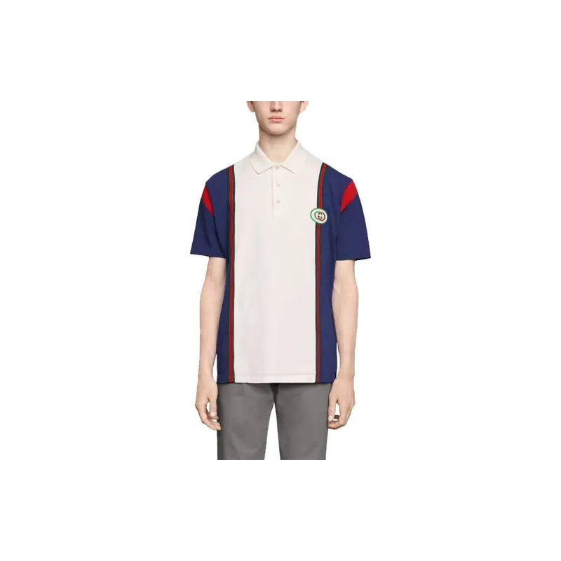GUCCI Polo With Interlocking G Patch-3