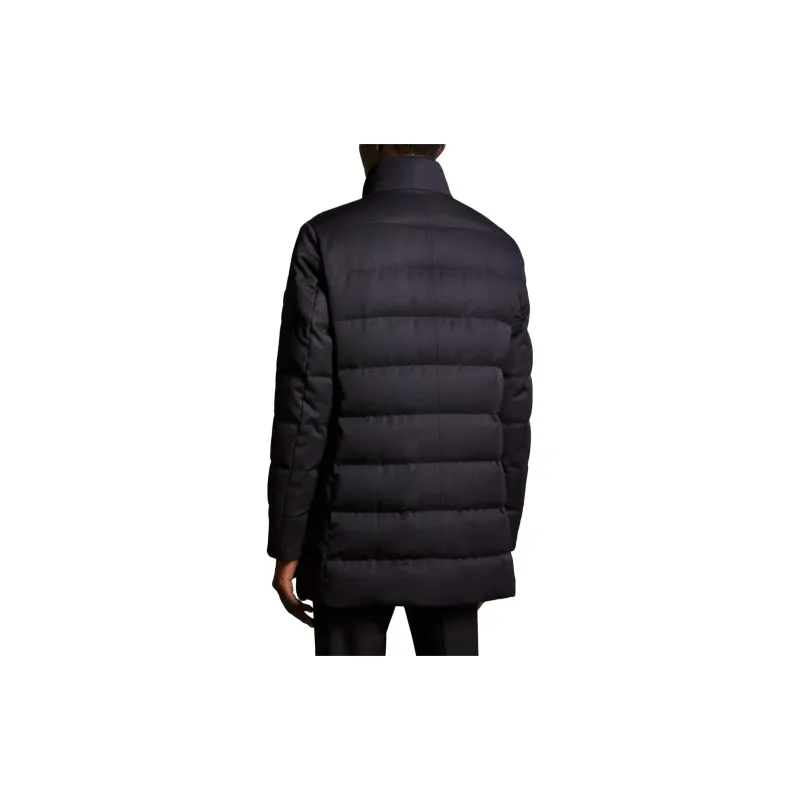 Moncler Pisuerga Long Down Jacket Down Jacket Men's Marine Blue-3