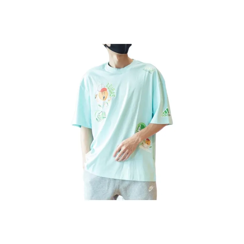 Adidas T Shirt Unisex Light Teal-2