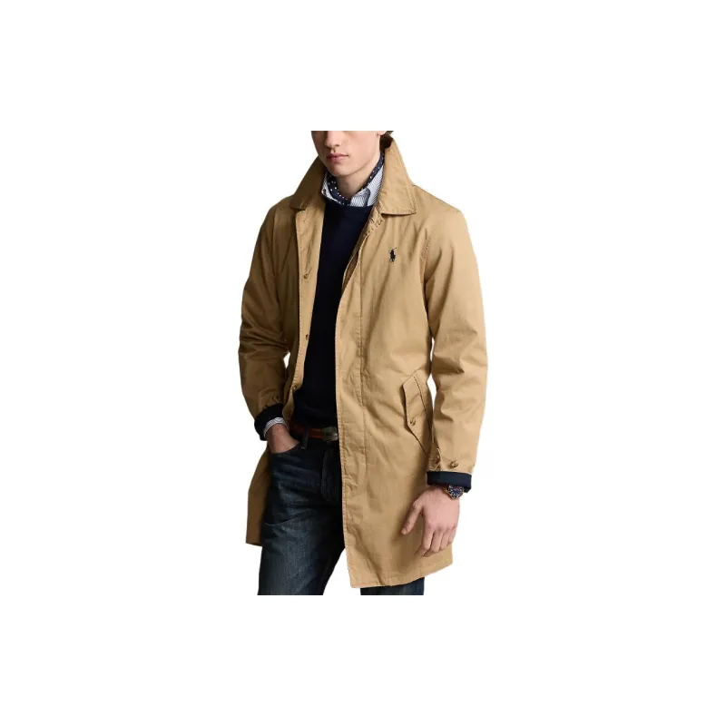 Polo Ralph Lauren SS24 Trench Coat Men's Brown Yellow-3