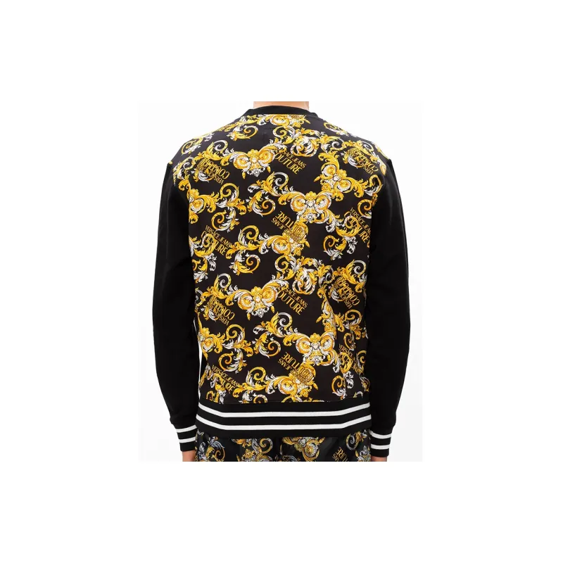 VERSACE JEANS COUTURE Crew Neck Regular Sweatshirt Men's Black-3