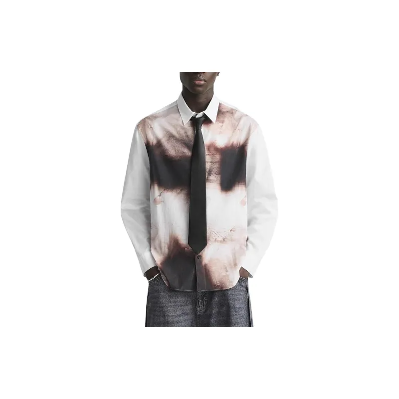 ZARA Shirts Men White-3