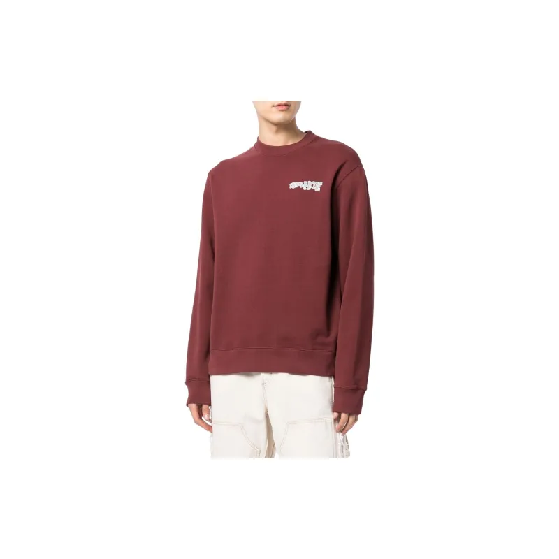 OFF WHITE Sweatshirts Men Burgundy-3