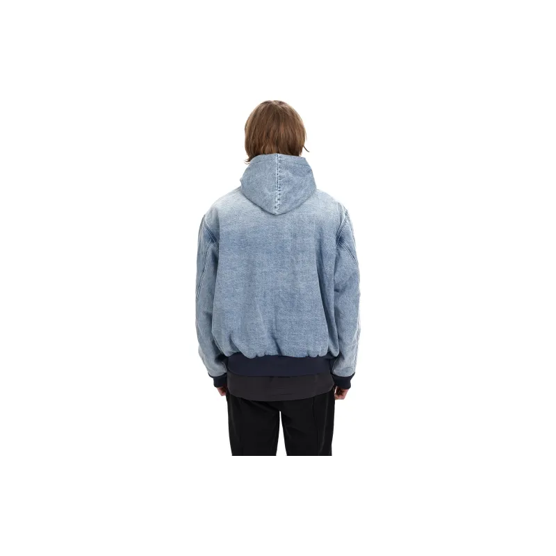 False Perception Jacket Unisex Washed Blue-2