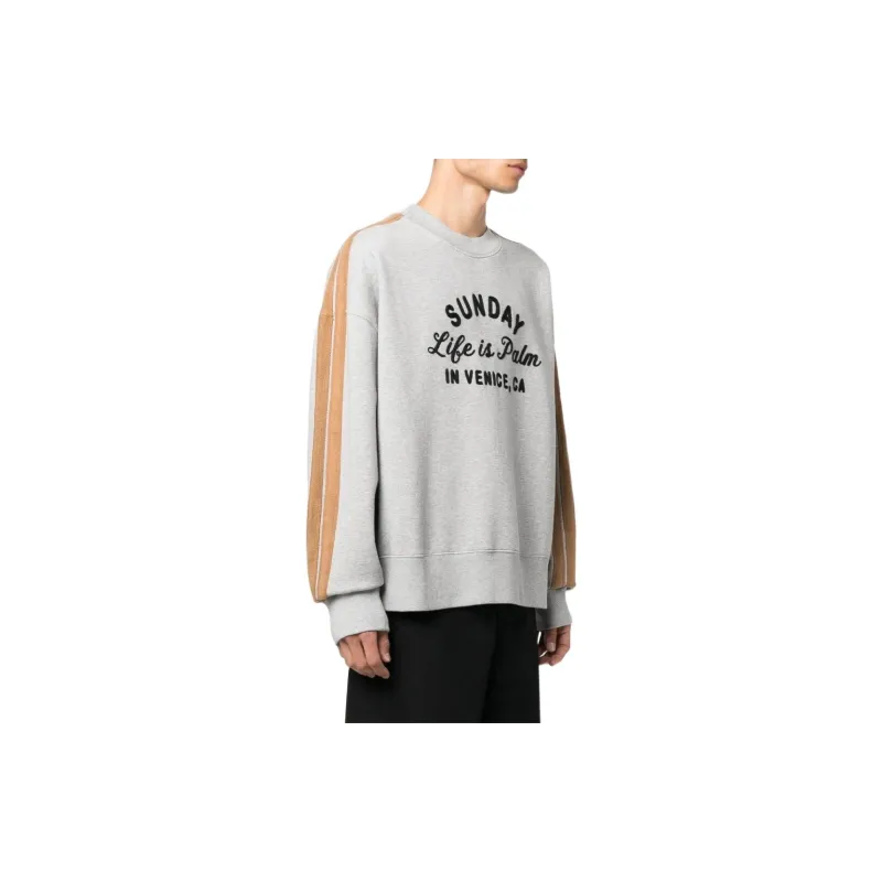 PALM ANGELS Slogan embroidered Sweatshirt-3