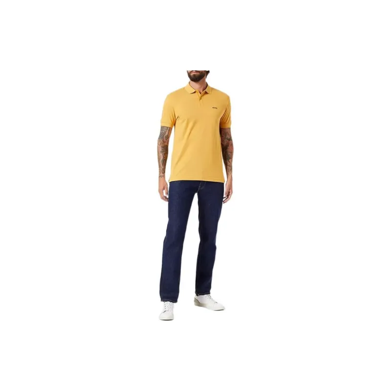 HUGO BOSS Polo Shirts Men Yellow-2