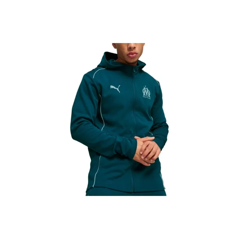 PUMA Olympique De Marseille SS24 Jackets Coats Men's Green White-2