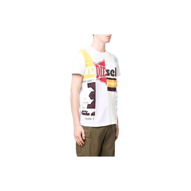 DIESEL T Shirts Men White-3