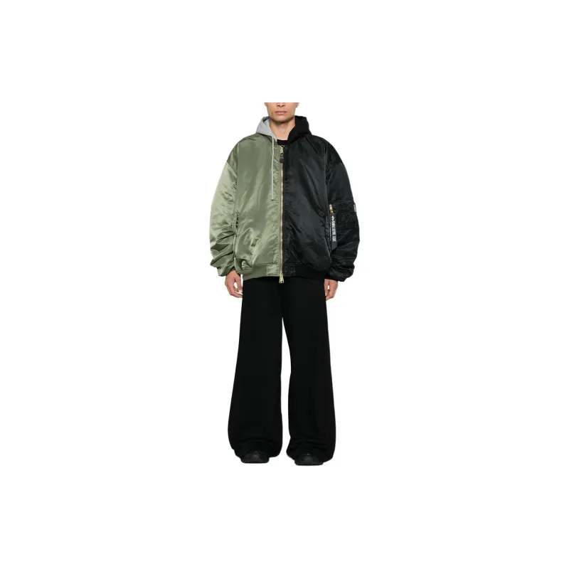 Vetements X Alpha Industries Colour Block Padded Bomber Jacket-1