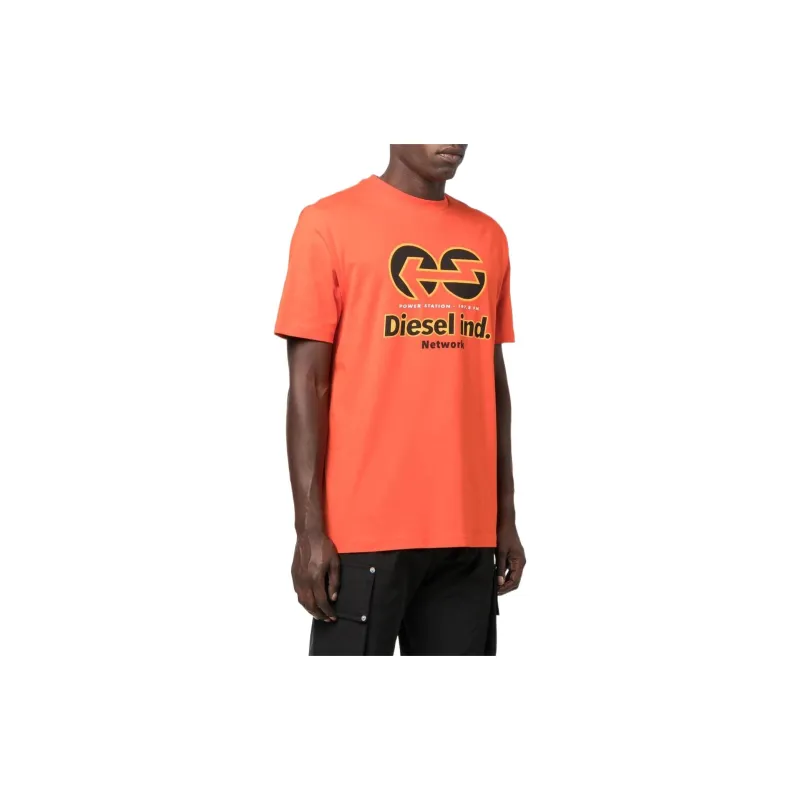DIESEL T Shirts Men Orange-3