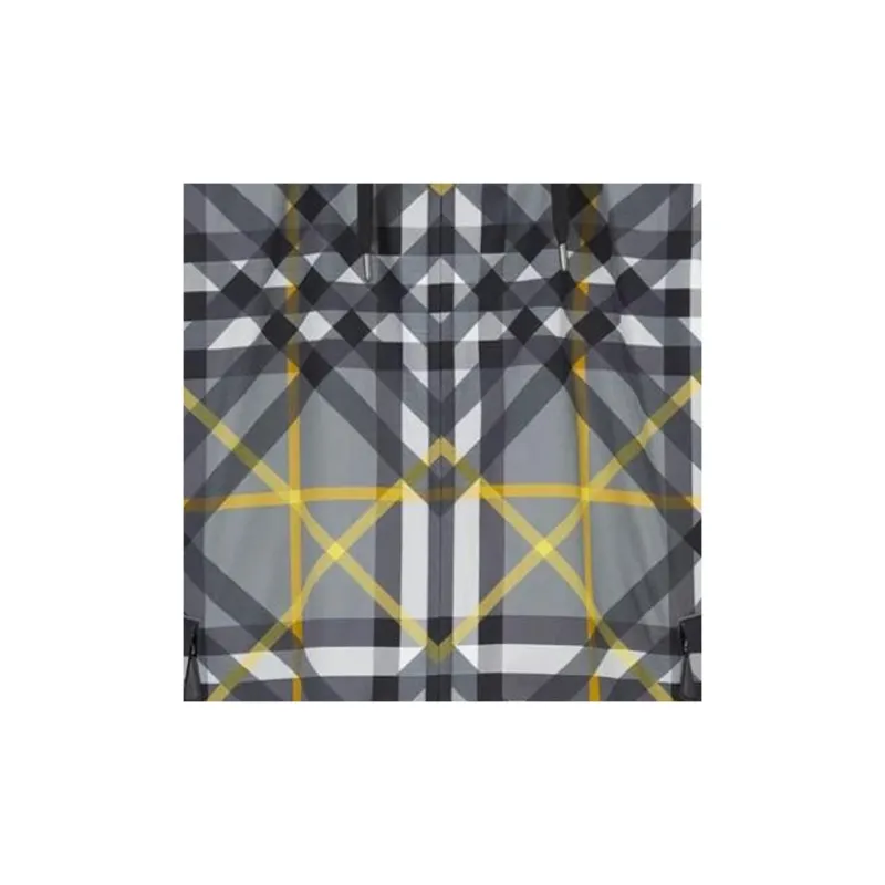 Burberry Check Printed Drawstring Hooded Jacket-4