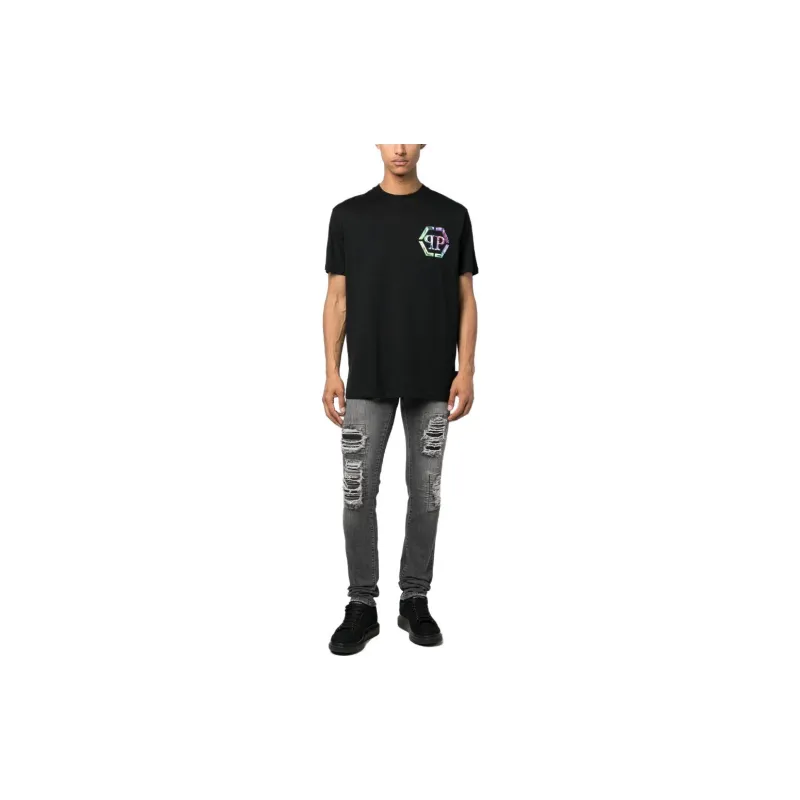 PHILIPP PLEIN Rock Star Mid rise Slim fit Jeans-1