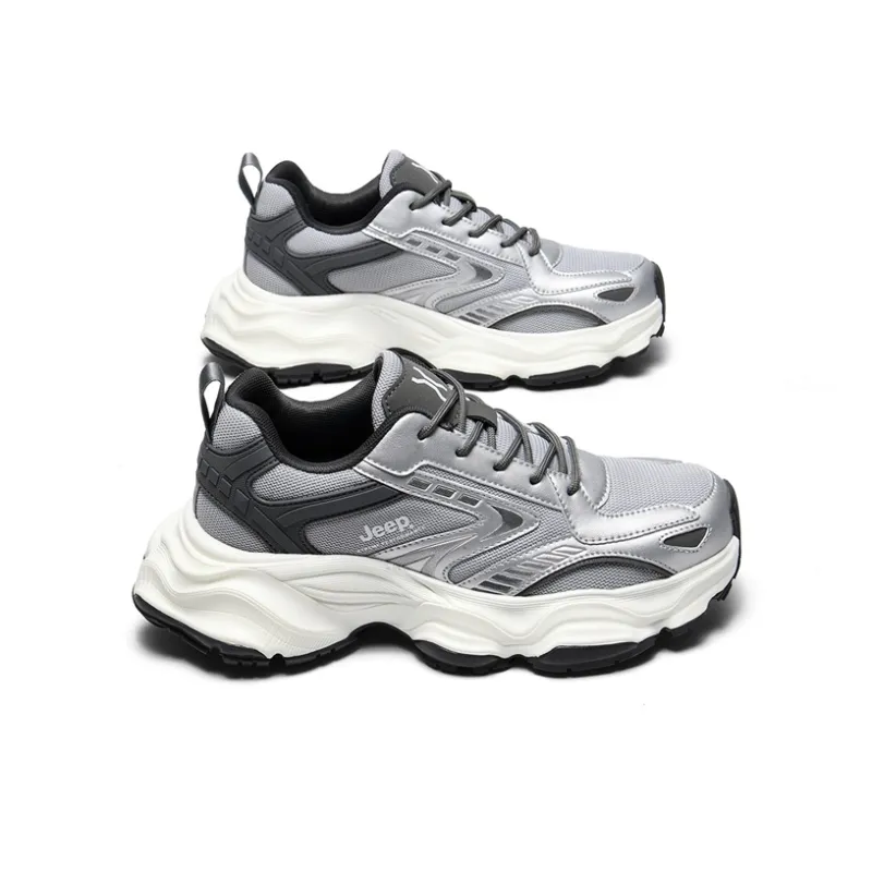 Jeep Anti-Slip And Wear-Resistant Coverage Low-Top Chunky Sneakers Men's-8