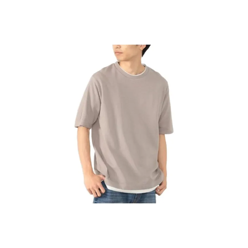 Beams T Shirts Men Linen-1