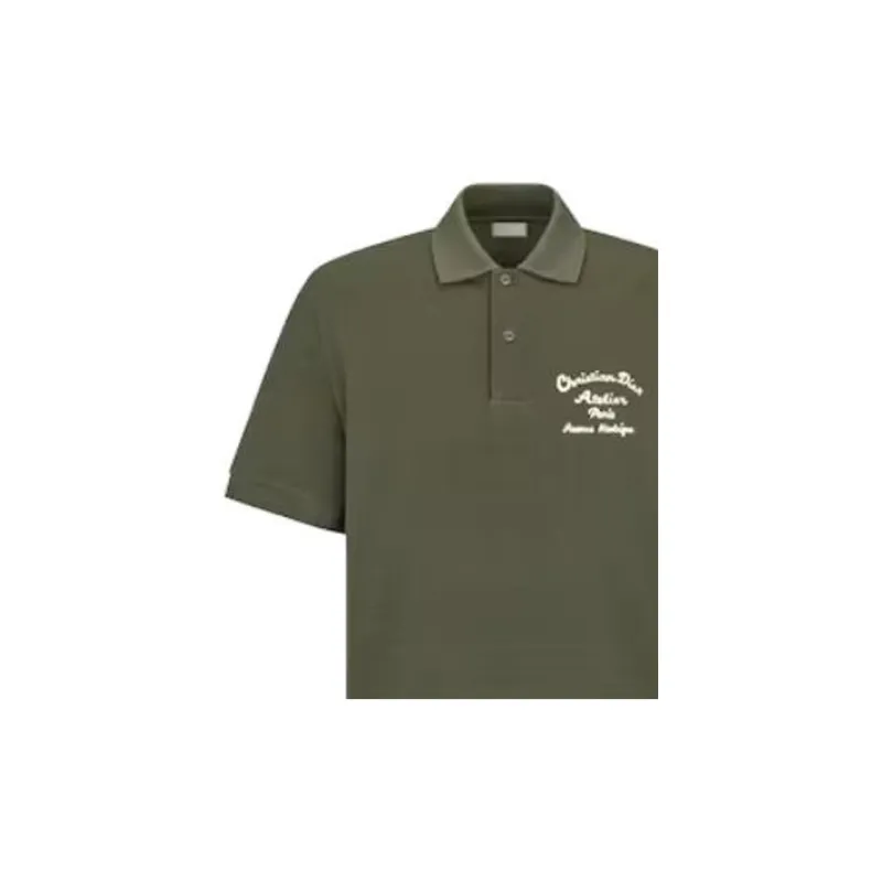 DIOR CHRISTIAN DIOR ATELIER Polo Shirt Men's Green-4