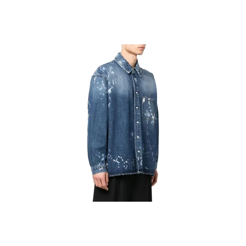 Martine Rose Denim Jackets Men Blue-2