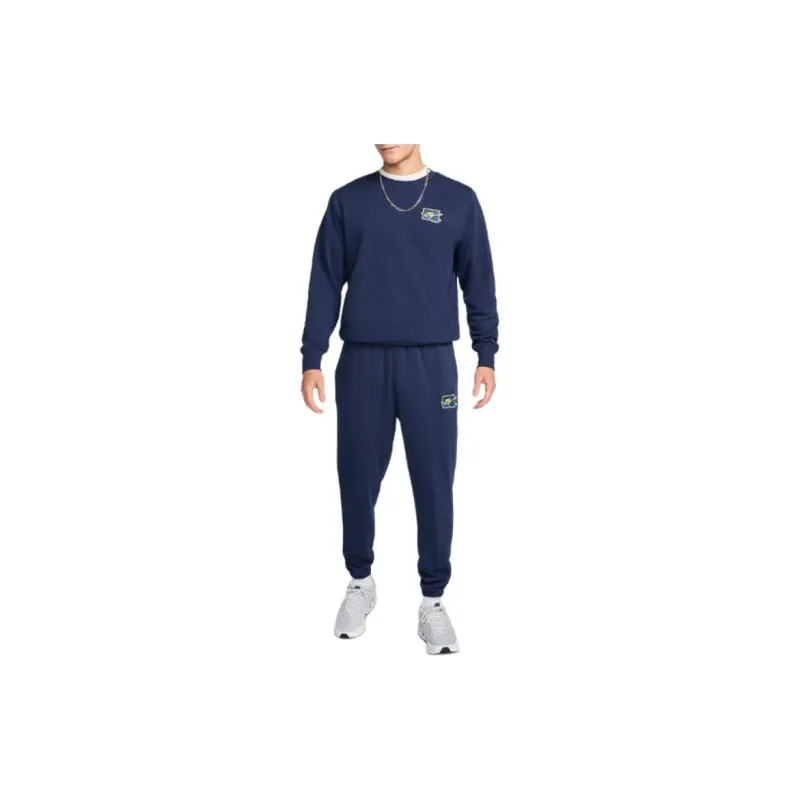 Nike Sweatshirt Men's Midnight Marine Blue/Lightning Color-2