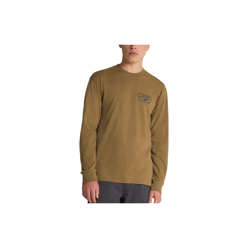 Vans Full Patch Back Long Sleeve T-Shirt T-Shirt Men's Brown-3