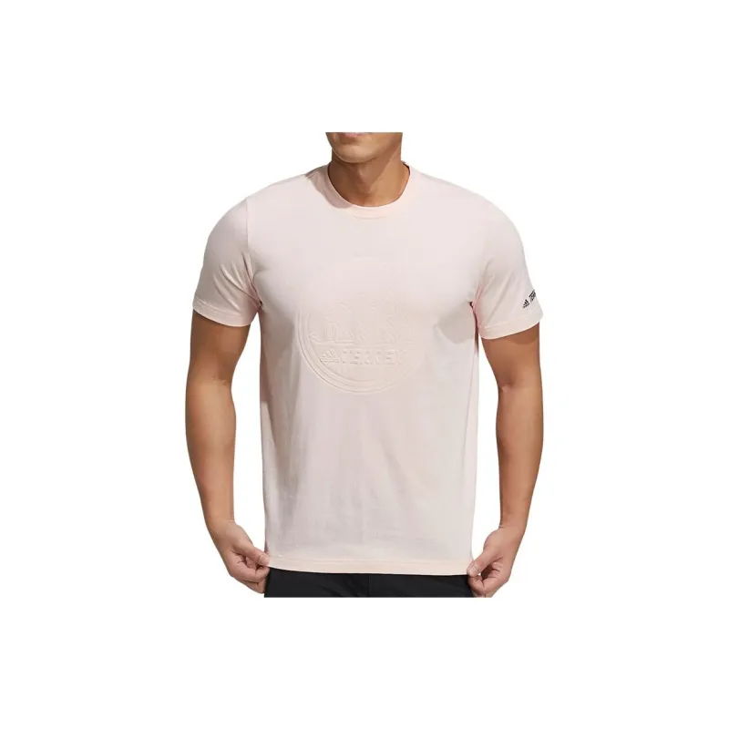 Adidas T Shirts Unisex Pink-1