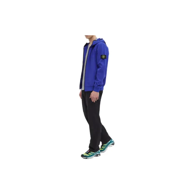 STONE ISLAND Logo Patch Zip Up Jacket-2