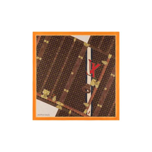 LOUIS VUITTON Trunk Coated Canvas With Calfskin Trim Hard Case Regular Womens Brown