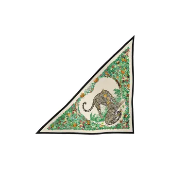 HERMES Cashmere, Mulberry Silk Shawls Women's Black/Multicolor