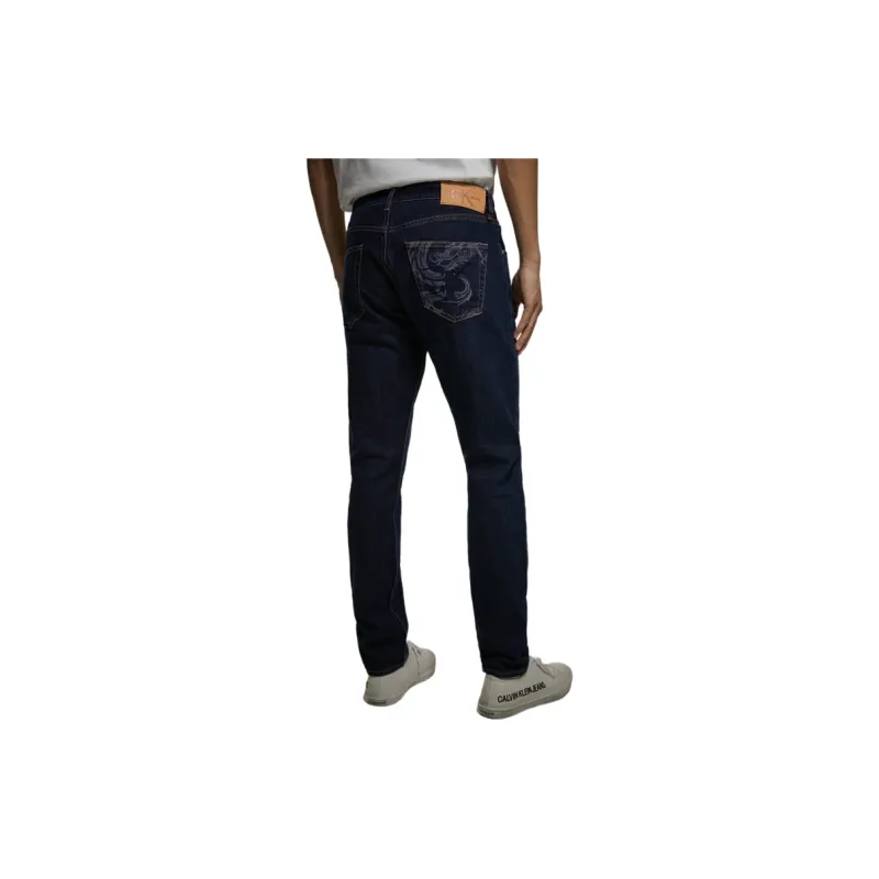 CALVIN KLEIN Year Of The Dragon Limited Series Jeans Men's Denim Dark Blue-4