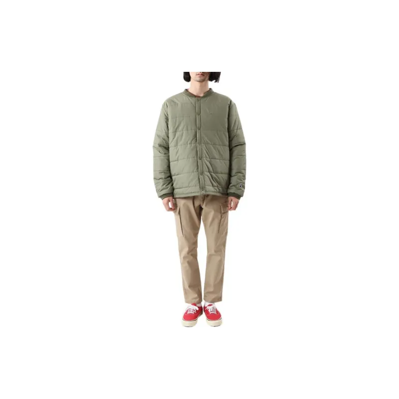 Champion Solid Color Crew Neck Puffer Jacket Japan Version Men's-3