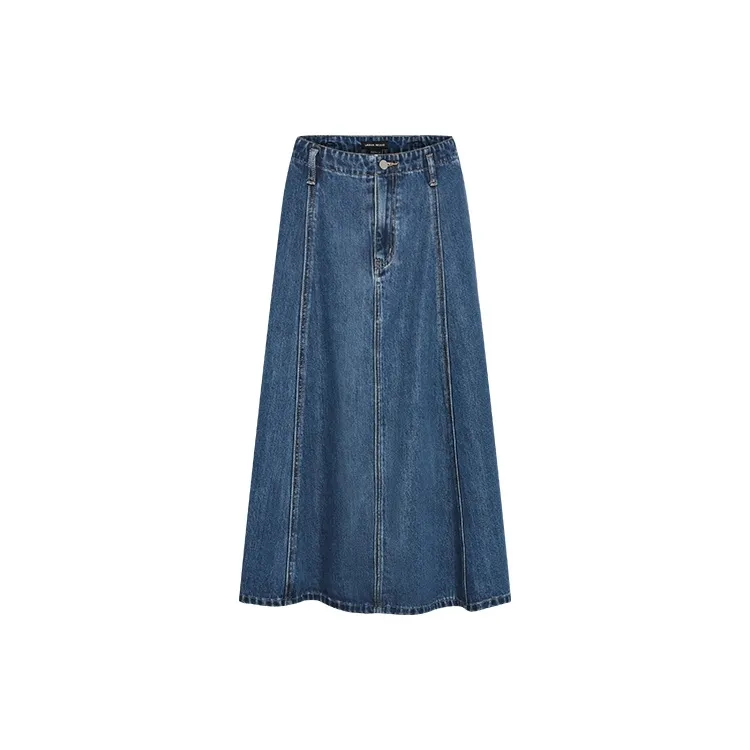URBAN REVIVO Denim Short Skirts Women's Blue-1