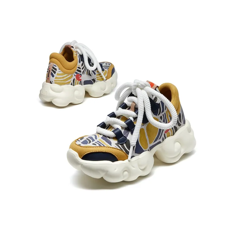 U.IN Painted Travel Cloud Collection Low Top Chunky Sneakers Women's-16