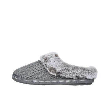 Skechers Cozy Abrasion-Resistant Slip-Resistant Wrap-toe Slippers Women's Gray