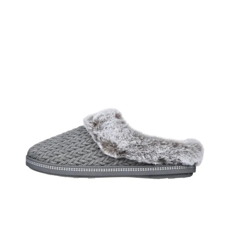 Skechers Cozy Abrasion-Resistant Slip-Resistant Wrap-toe Slippers Women's Gray-0